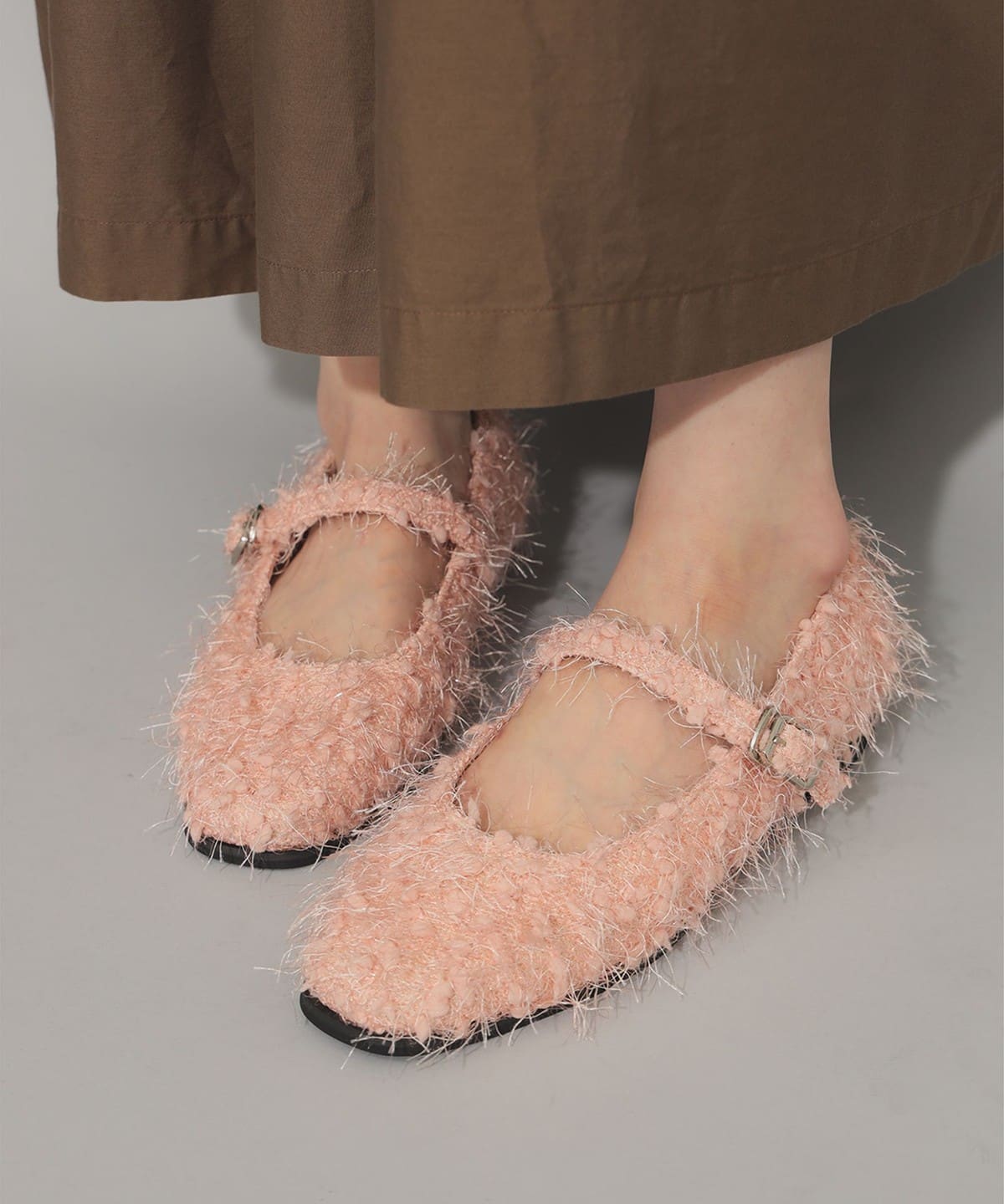ツイード バレエ シューズ シューズ WOMEN PINK 23.5 ツイード バレエ シューズ シューズ WOMEN PINK 23.5