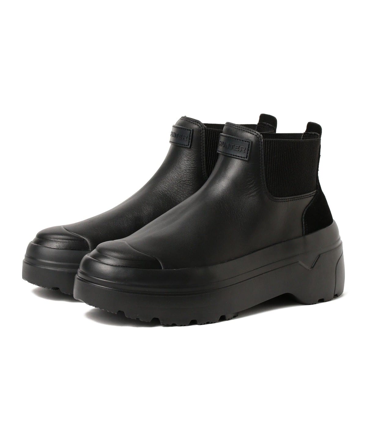 HUNTER ハンター / リファインド エクスプローラー プルオン レザー ブーツ シューズ WOMEN BLACK 6 HUNTER ハンター / リファインド エクスプローラー プルオン レザー ブーツ シューズ WOMEN BLACK 6