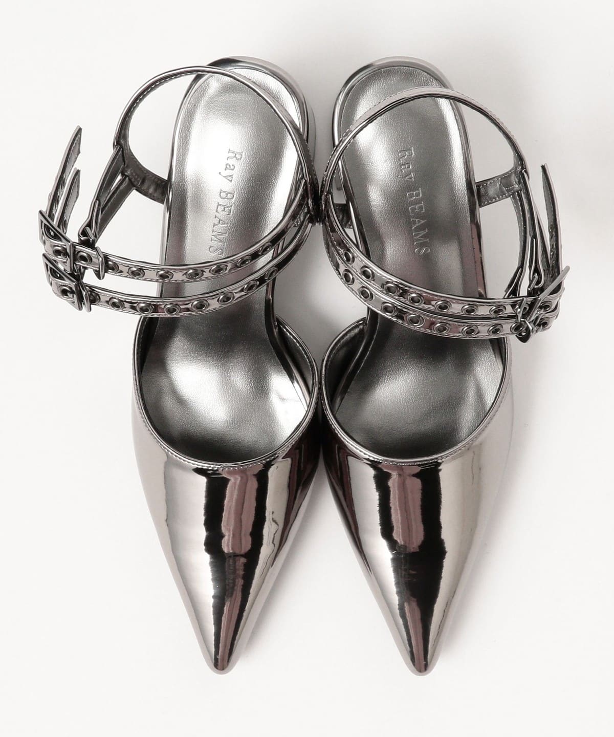 Ray BEAMS（レイ ビームス）ダブル ベルト ヒール パンプス（シューズ