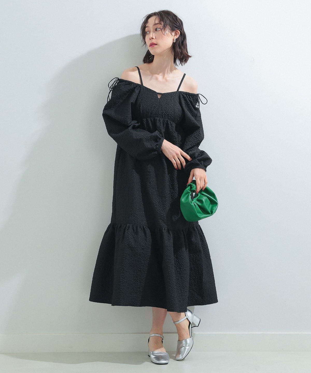 Ray BEAMS シルバー アンクルストラップパンプス Ray BEAMS / アンクルストラップ パンプス（パンプス）｜Ray