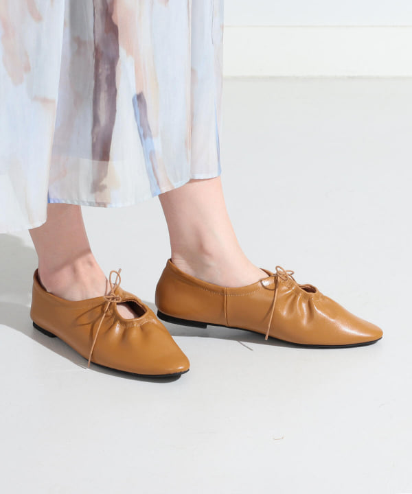 Ray BEAMS Ray BEAMS [Outlet] Ray BEAMS / Ribbon gathered shoes