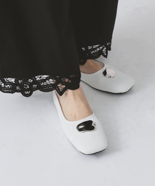 Ray BEAMS（レイ ビームス）RBS / シャーリング バレエ シューズ