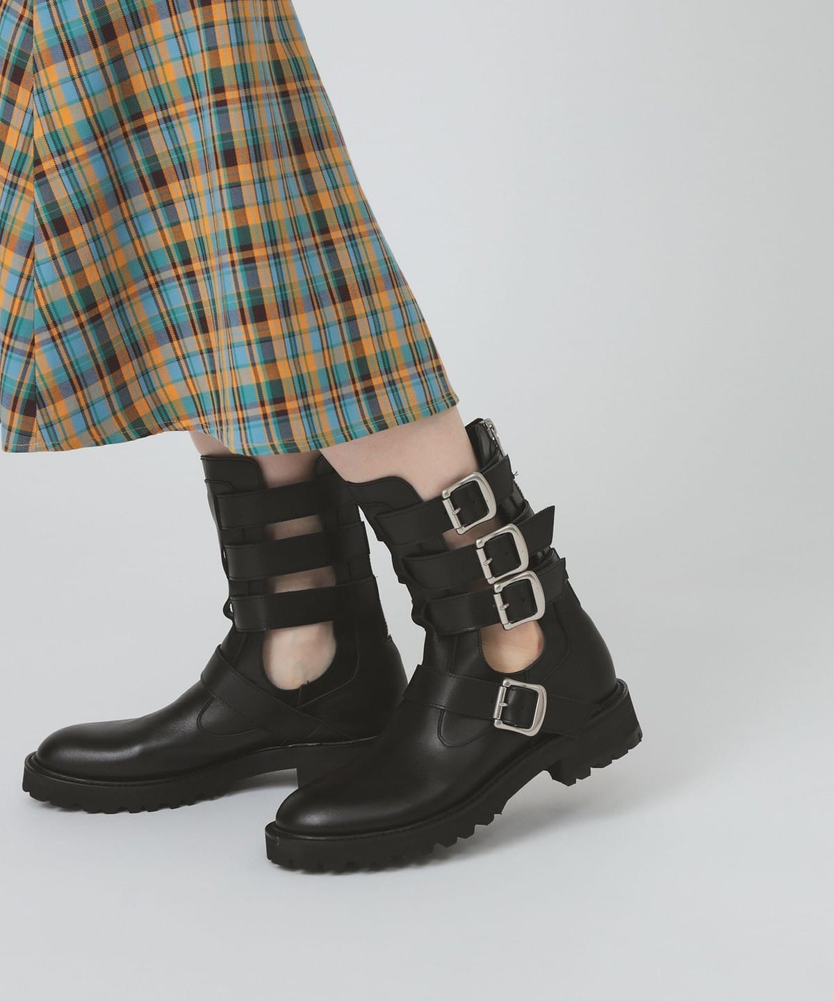 ベルト付き ブーツ シューズ WOMEN BLACK 25 ベルト付き ブーツ シューズ WOMEN BLACK 25