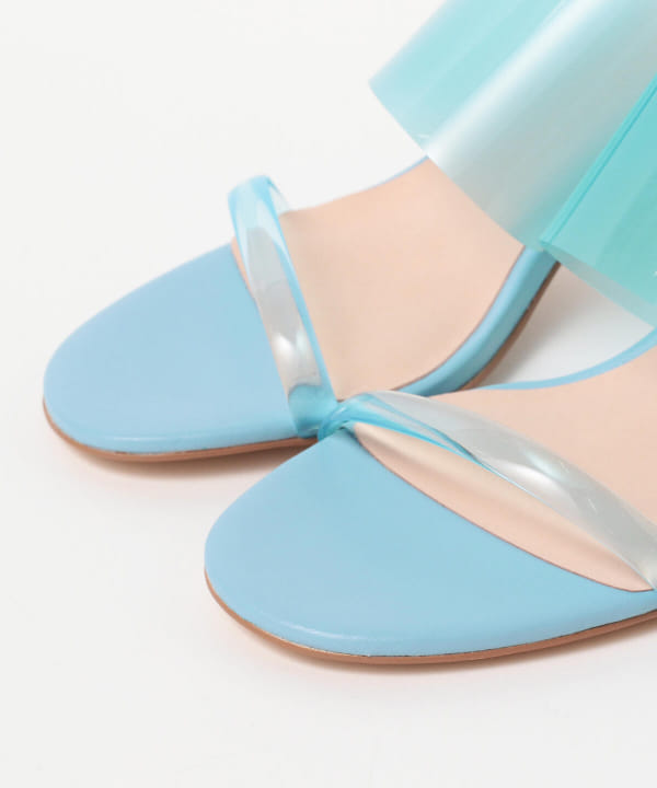 美品⭐︎Mollini クリア ミュール サンダル ブルー 水色 23cm 美品⭐︎Mollini クリア ミュール サンダル ブルー 水色 23cm