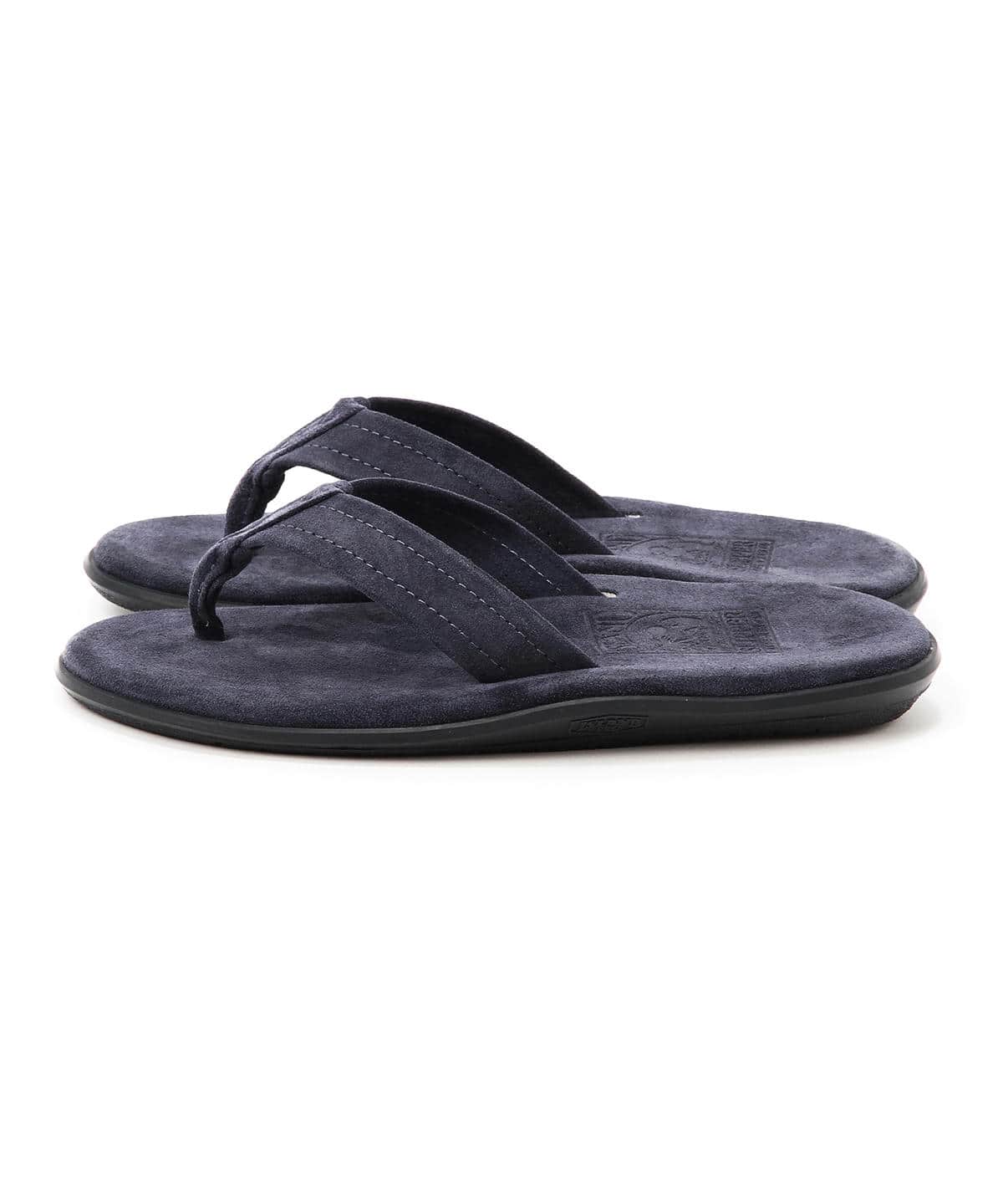 【別注】ISLAND SLIPPER アイランドスリッパ / スエード トング サンダル シューズ WOMEN NAVY 4 【別注】ISLAND SLIPPER アイランドスリッパ / スエード トング サンダル シューズ WOMEN NAVY 4