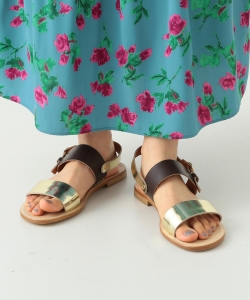 FABIO RUSCONI / ストラップ フラット サンダル◇