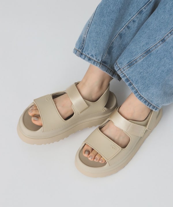 1155 ファッション UGG ベージュ プラットフォームサンダル