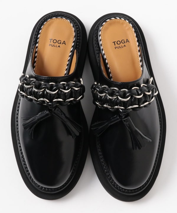 TOGA PULLA / Leather Tassel Clog