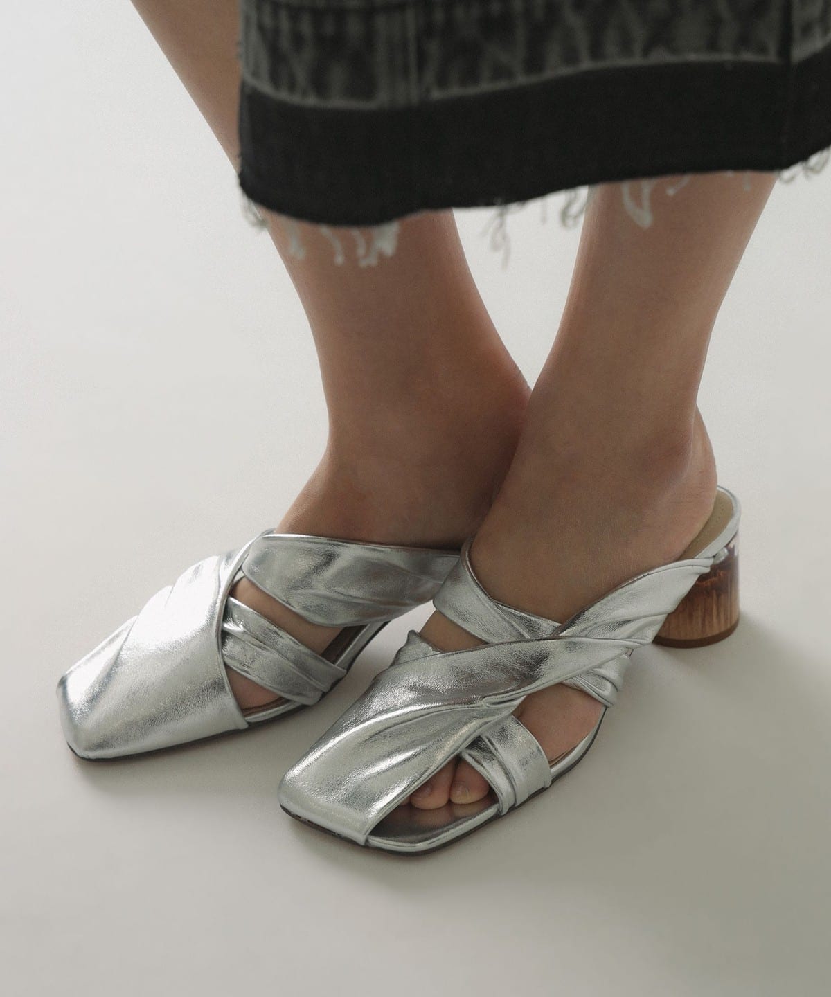 Ray BEAMS（レイ ビームス）ALM. / MARIA LEATHER MULES（シューズ