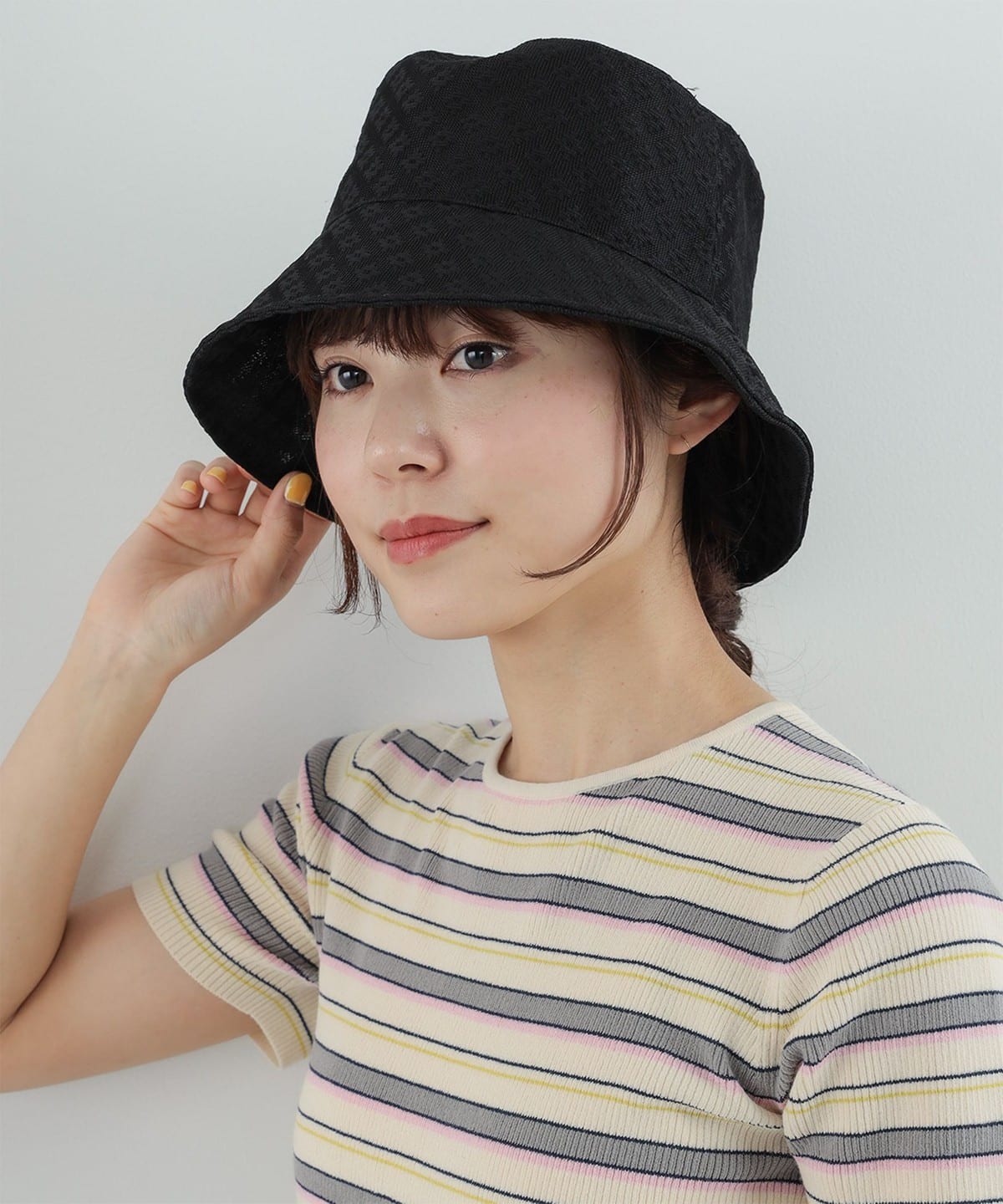 フラワー チュール ハット 帽子 WOMEN BLACK ONE SIZE フラワー チュール ハット 帽子 WOMEN BLACK ONE SIZE