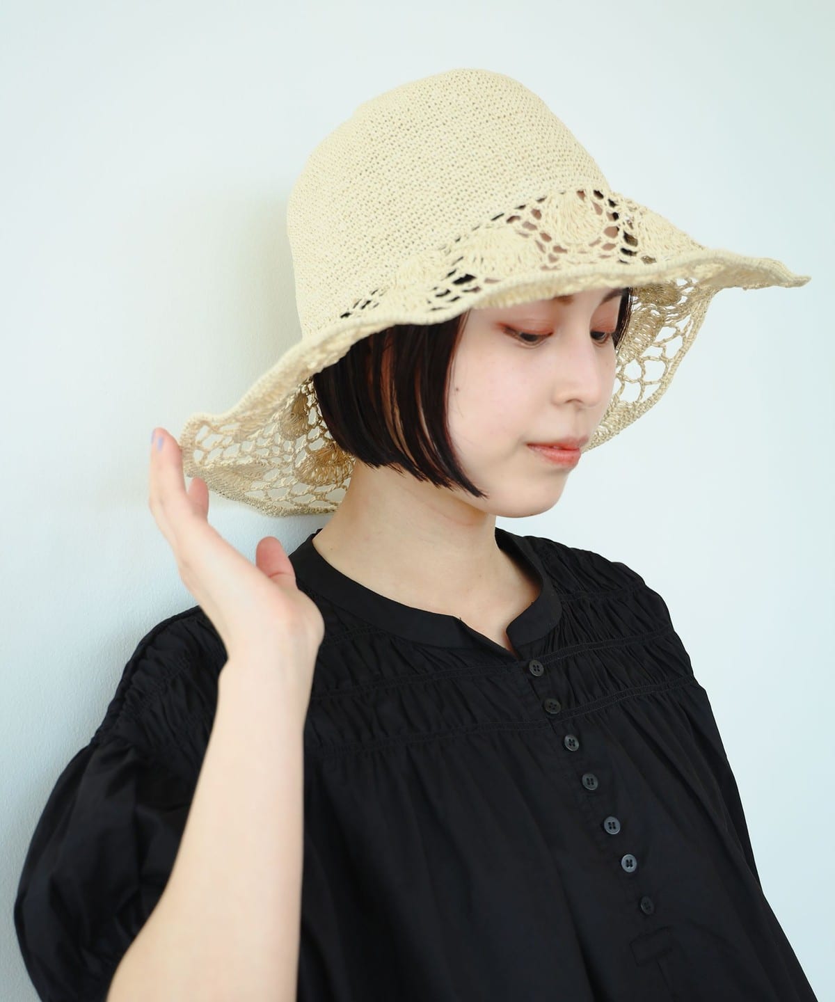 andmary♡ブリムハット andmary♡ブリムハット Bshop official | #Cableami Cotton