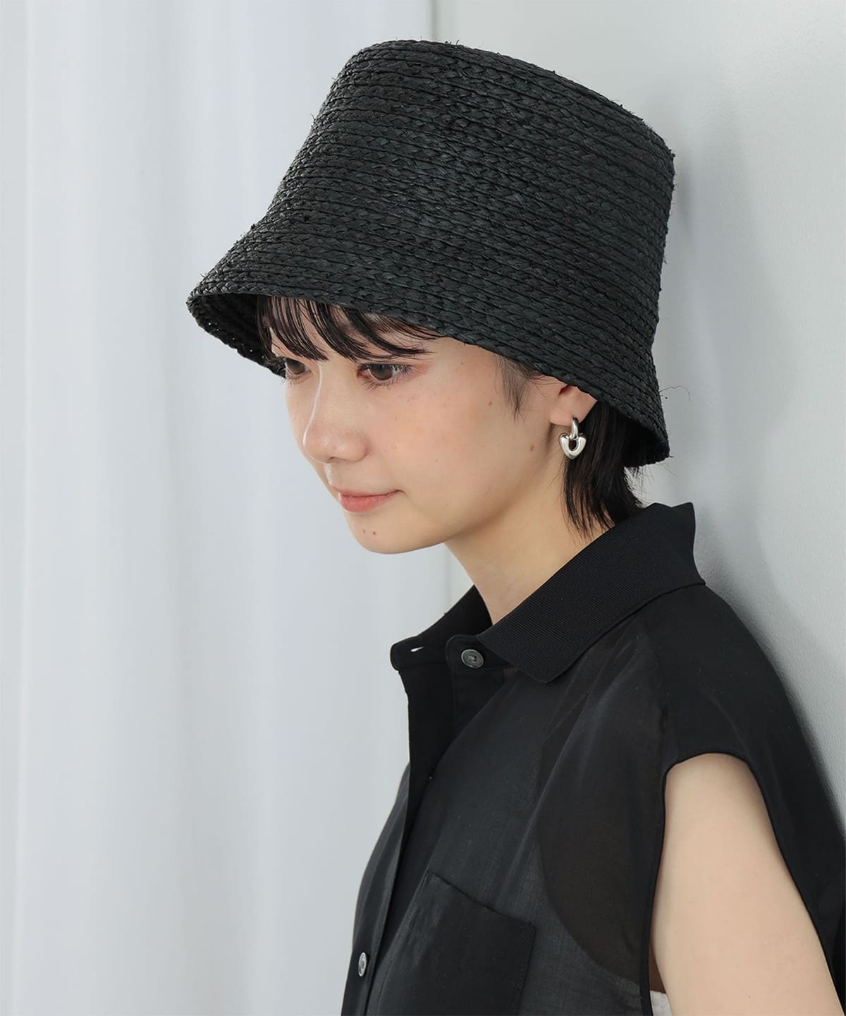 ブレード ハット 帽子 WOMEN BLACK ONE SIZE ブレード ハット 帽子 WOMEN BLACK ONE SIZE