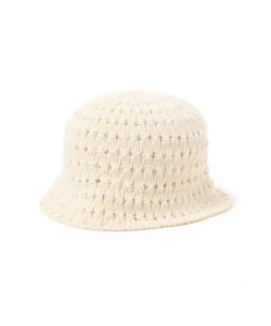 Ray BEAMS / 女裝 細橫條紋 簍空編織 漁夫帽