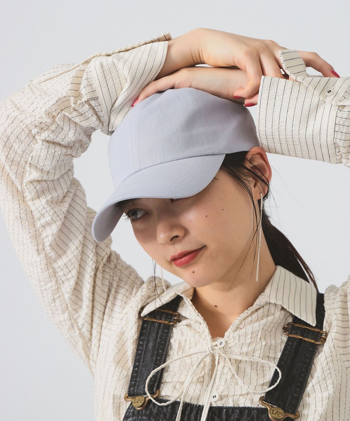 6パネル リネン キャップ 帽子 WOMEN Light. BLUE ONE SIZE 6パネル リネン キャップ 帽子 WOMEN Light. BLUE ONE SIZE