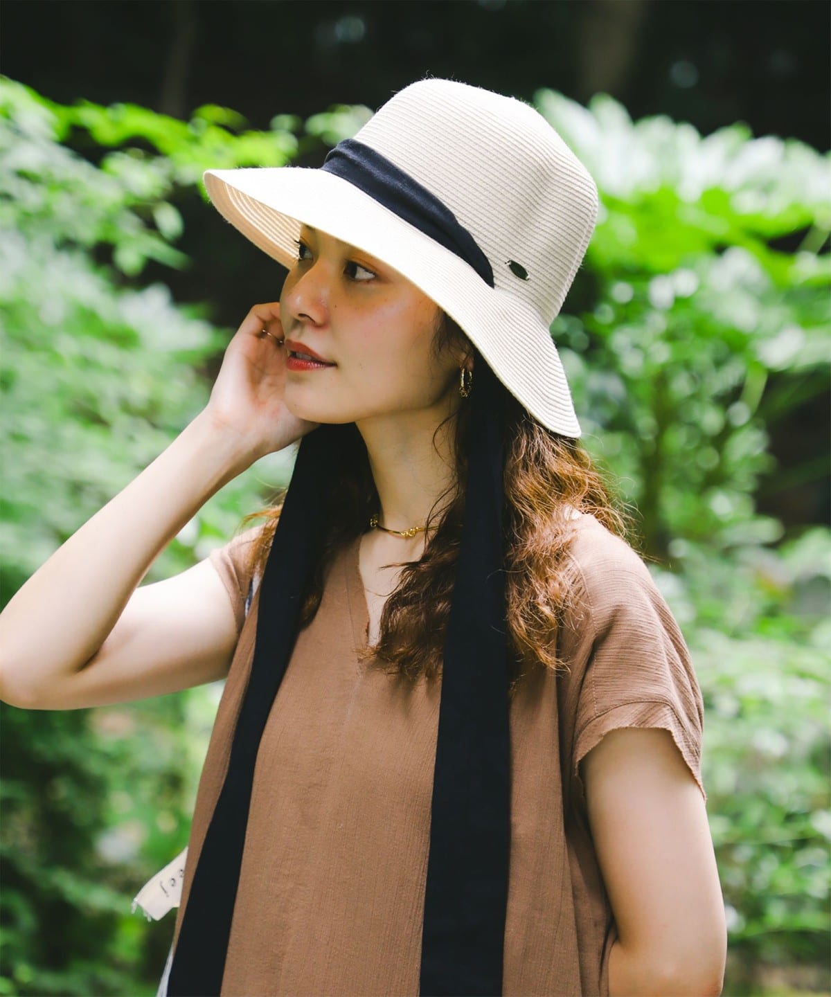 リボン ブレード ハット 帽子 WOMEN NATURAL ONE SIZE リボン ブレード ハット 帽子 WOMEN NATURAL ONE SIZE