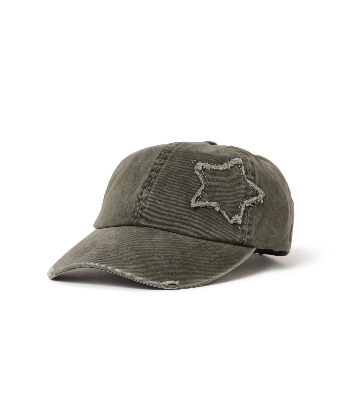 スター ダメージ キャップ 帽子 WOMEN KHAKI ONE SIZE スター ダメージ キャップ 帽子 WOMEN KHAKI ONE SIZE