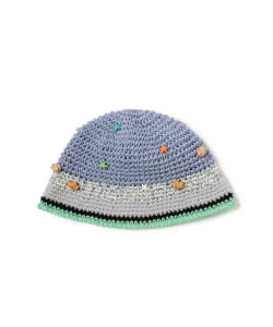 MISU A BARBE / SEA BEANIE BLUE