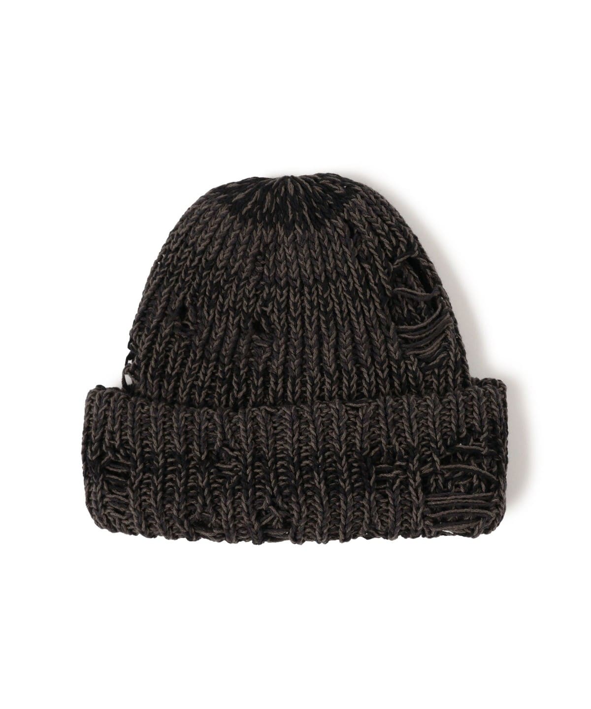 RACAL ラカル / Low Gauge Damage Knit Cap 帽子 WOMEN Black×Gray ONE SIZE RACAL ラカル / Low Gauge Damage Knit Cap 帽子 WOMEN Black×Gray ONE SIZE