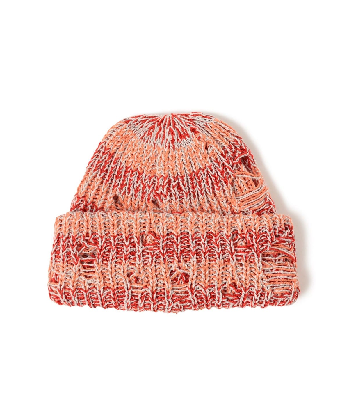 RACAL ラカル / Low Gauge Damage Knit Cap 帽子 WOMEN Red×Orange ONE SIZE RACAL ラカル / Low Gauge Damage Knit Cap 帽子 WOMEN Red×Orange ONE SIZE