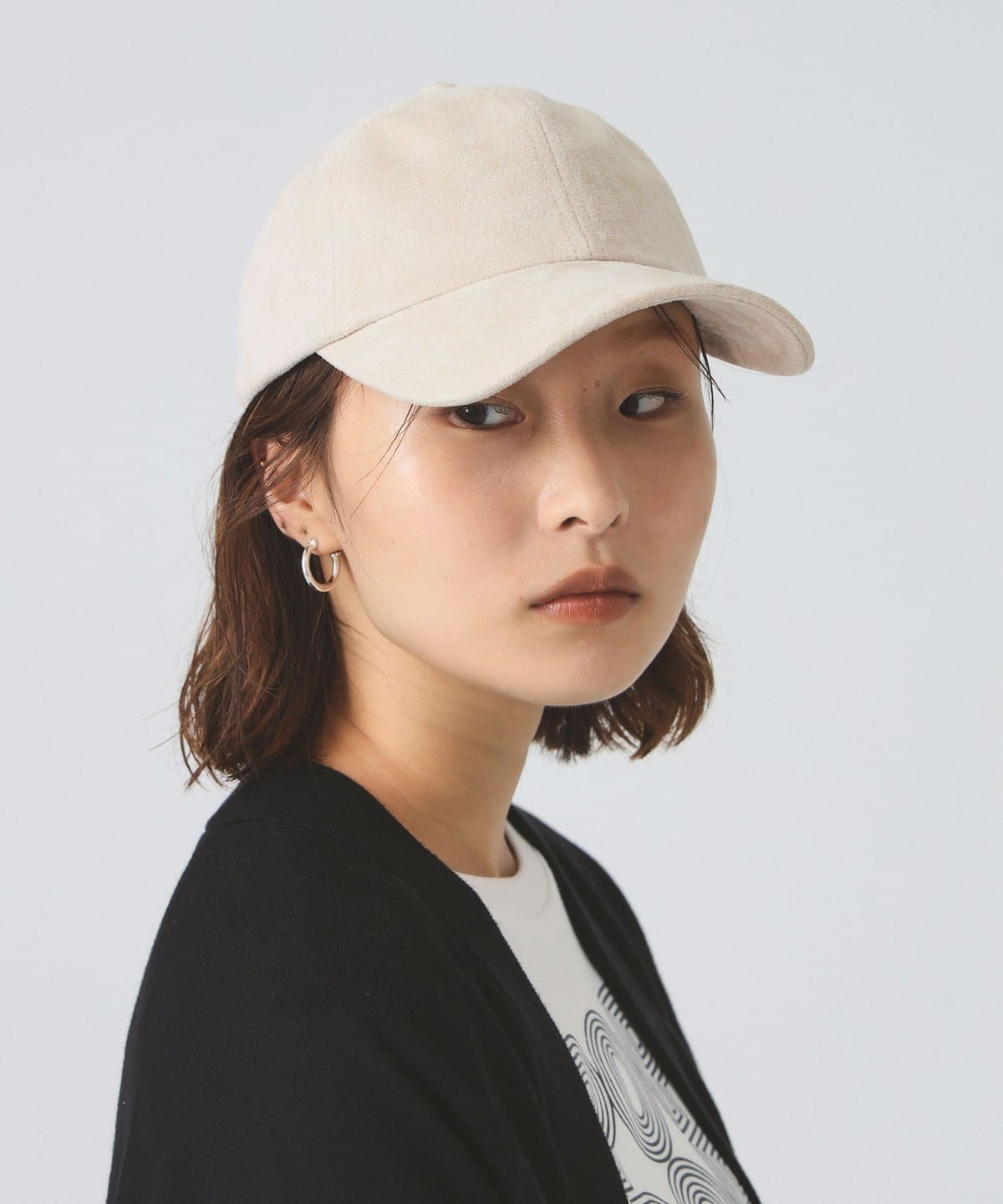 スエード調 キャップ 帽子 WOMEN Light. BEIGE ONE SIZE スエード調 キャップ 帽子 WOMEN Light. BEIGE ONE SIZE