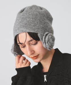 【+15%ポイントUP】【別注】Casselini /  フラワー ニット帽