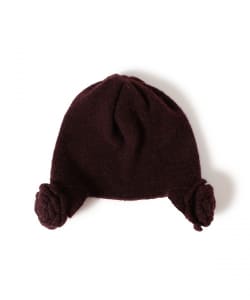 【+15%ポイントUP】【別注】Casselini /  フラワー ニット帽