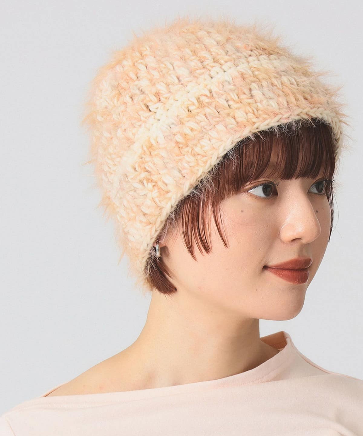 ハンドメイド ニット クラウンハット 手あみ ハンドメイド ニット クラウンハット 手あみ ハンドメイド ニット