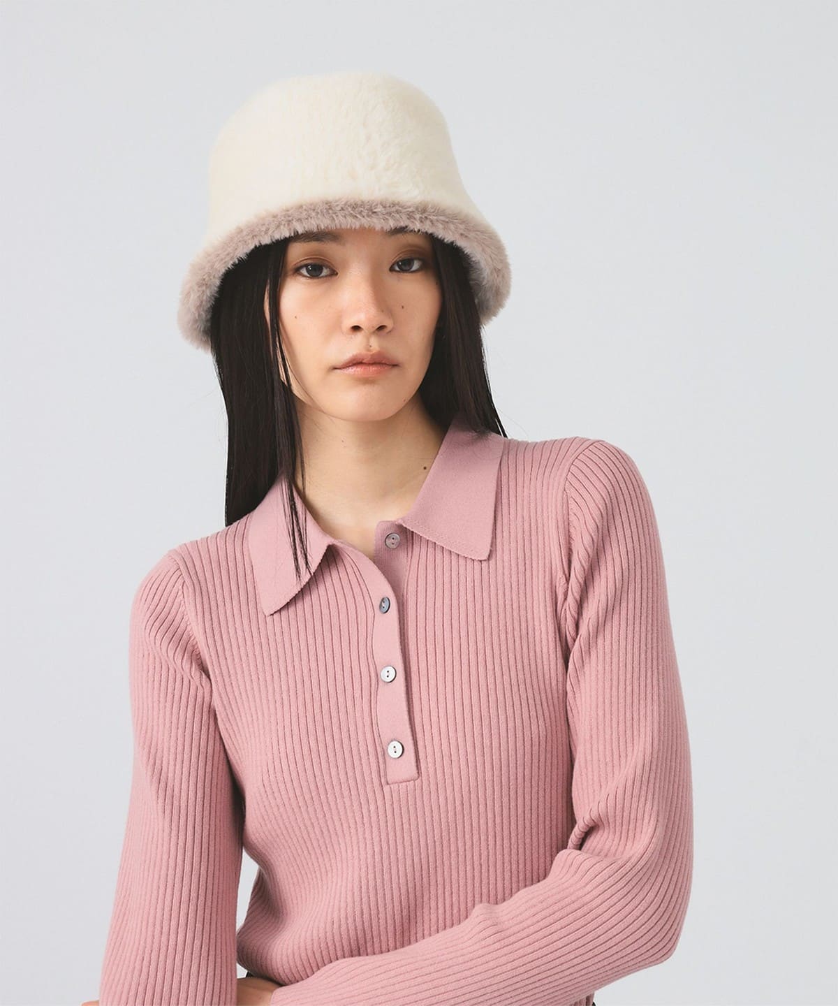 2トーン シャギー ハット 帽子 WOMEN IVORY ONE SIZE 2トーン シャギー ハット 帽子 WOMEN IVORY ONE SIZE