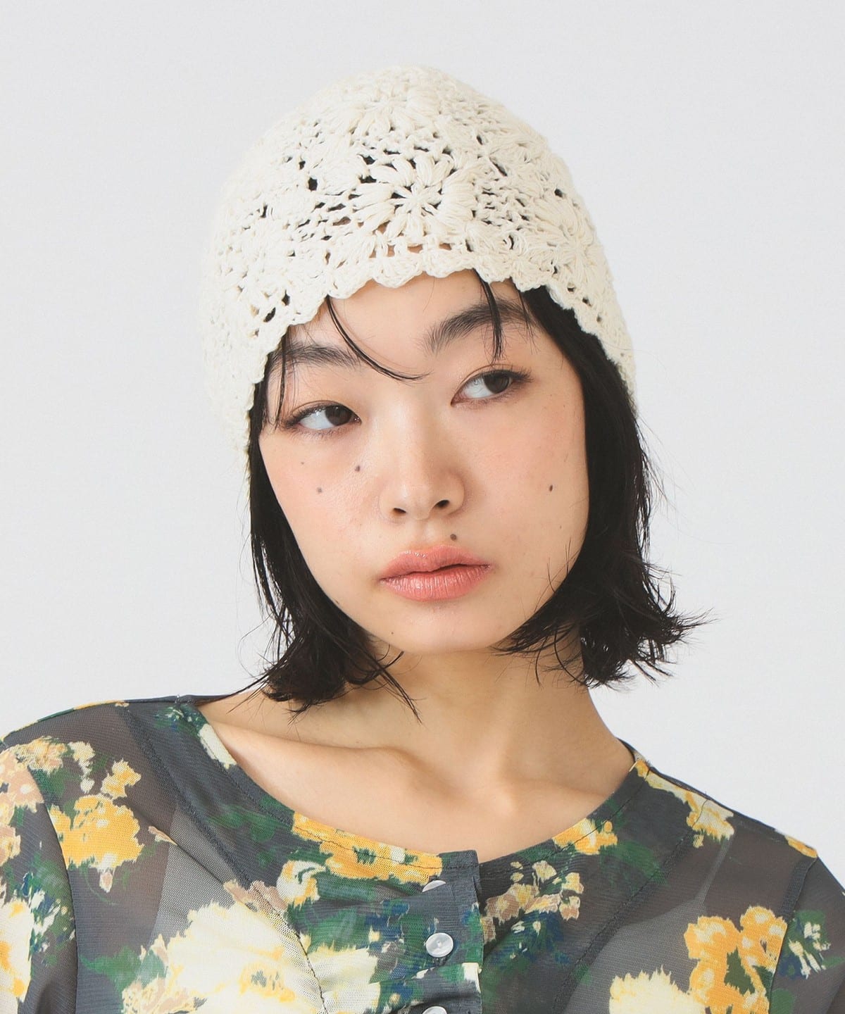 RayBeams ビームス 手編みMIXニット帽 ハット Ray BEAMS（レイ ビームス）手編み MIXニット ハット（帽子 ニット