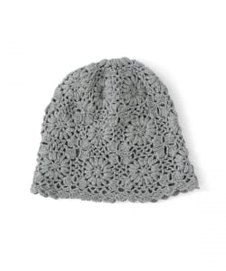 フリル ハンド ニット帽