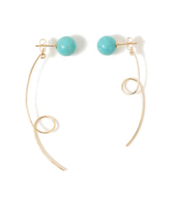 RACKETS / Turquoise pierced
