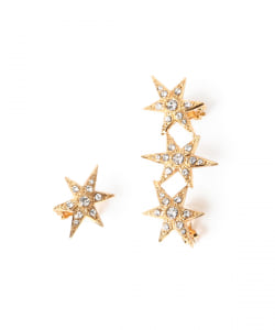 ○ADER.bijoux / スター アシンメトリ イヤークリップ