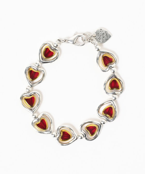 Ray BEAMS Ray BEAMS Otro Accesorio / Heart layered bracelet 