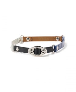 ▲○TOGA PULLA / DOUBLE LEATHER BANGLE