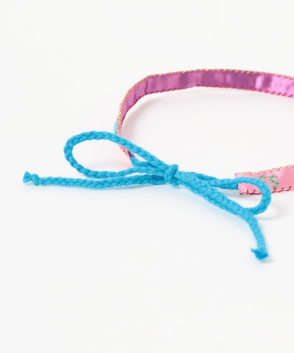 LOTUS PINK / ROSE 刺繍 チョーカー