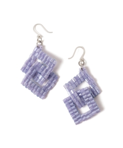 MATSUNO GLASS BEADS / スクエア ビーズ ピアス 2
