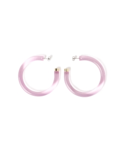 Lapuis × Ray BEAMS / 別注 クリア フープ ピアス