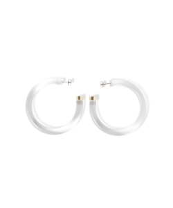 Lapuis × Ray BEAMS / 別注 クリア フープ ピアス
