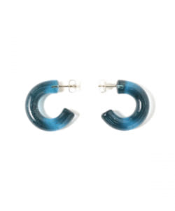 ▲○KEANE / Mini Hoop Glass ピアス