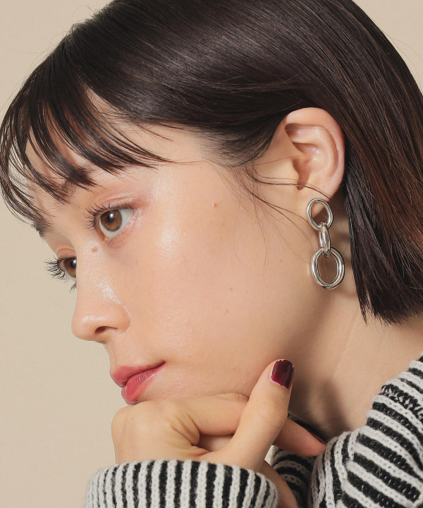 Ray Beams レイ ビームス Chalulu 3連 オーバル フープ ピアス アクセサリー ピアス 両耳用 通販 Beams