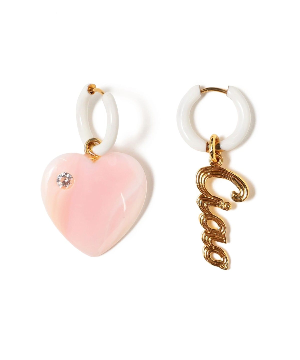 〇NOTTE / CIAO AMORE EARRINGS アクセサリー WOMEN WHITE ONE SIZE 〇NOTTE / CIAO AMORE EARRINGS アクセサリー WOMEN WHITE ONE SIZE