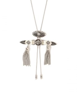 ○TOGA PULLA / LEATHER BELT FRINGE LOOP TIE