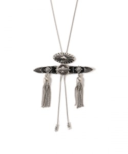○TOGA PULLA / LEATHER BELT FRINGE LOOP TIE