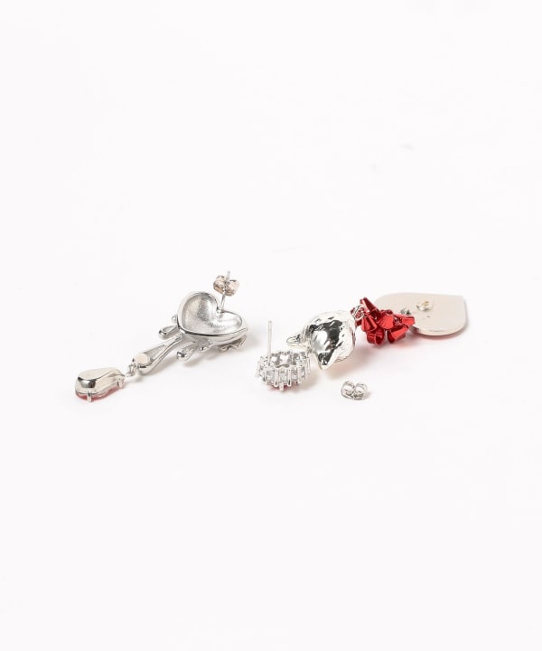guriguri ×Ray BEAMS / 別注 マルチ ビジュー ピアス guriguri / ブルー ビジュー ピアス（ピアス（両耳用））｜Ray