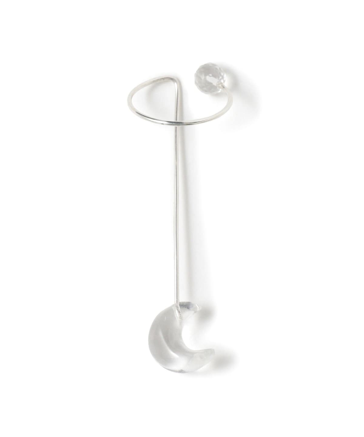 【別注】RACKETS ラケッツ / CRESENT MOON EARCUFF アクセサリー WOMEN SILVER ONE SIZE 【別注】RACKETS ラケッツ / CRESENT MOON EARCUFF アクセサリー WOMEN SILVER ONE SIZE