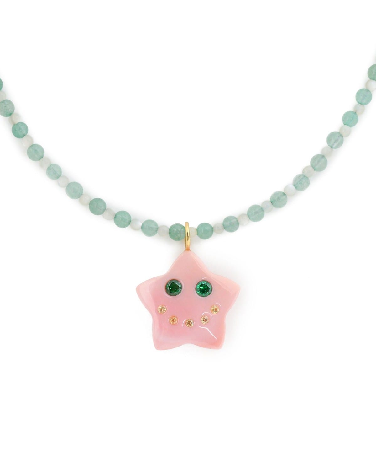 NOTTE / LUCKY STARFACE BEADED NECKLACE アクセサリー WOMEN GREEN ONE SIZE NOTTE / LUCKY STARFACE BEADED NECKLACE アクセサリー WOMEN GREEN ONE SIZE