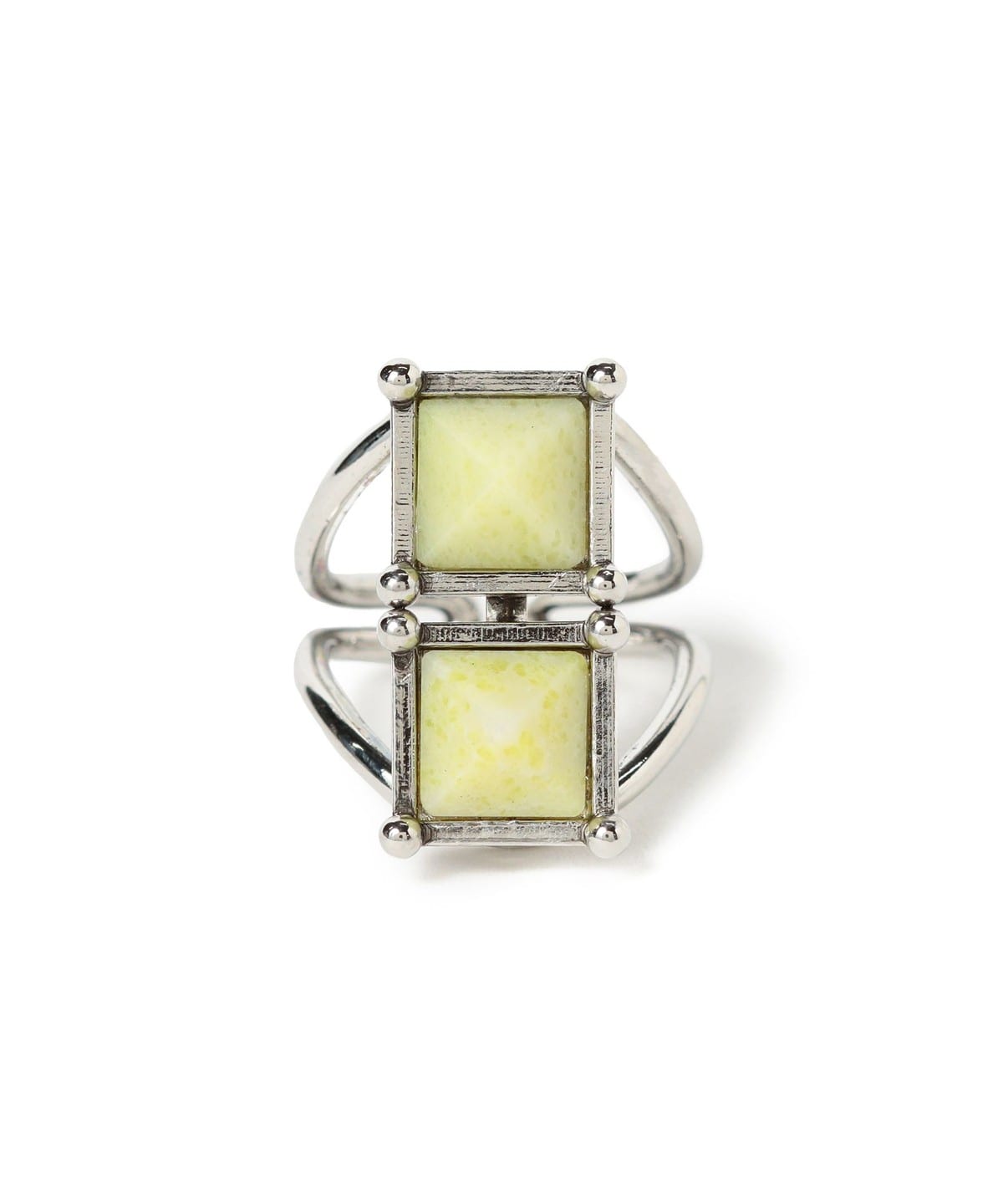 ADER. bijoux アデルビジュー / LOULOU gem ring アクセサリー WOMEN SILVER ONE SIZE ADER. bijoux アデルビジュー / LOULOU gem ring アクセサリー WOMEN SILVER ONE SIZE