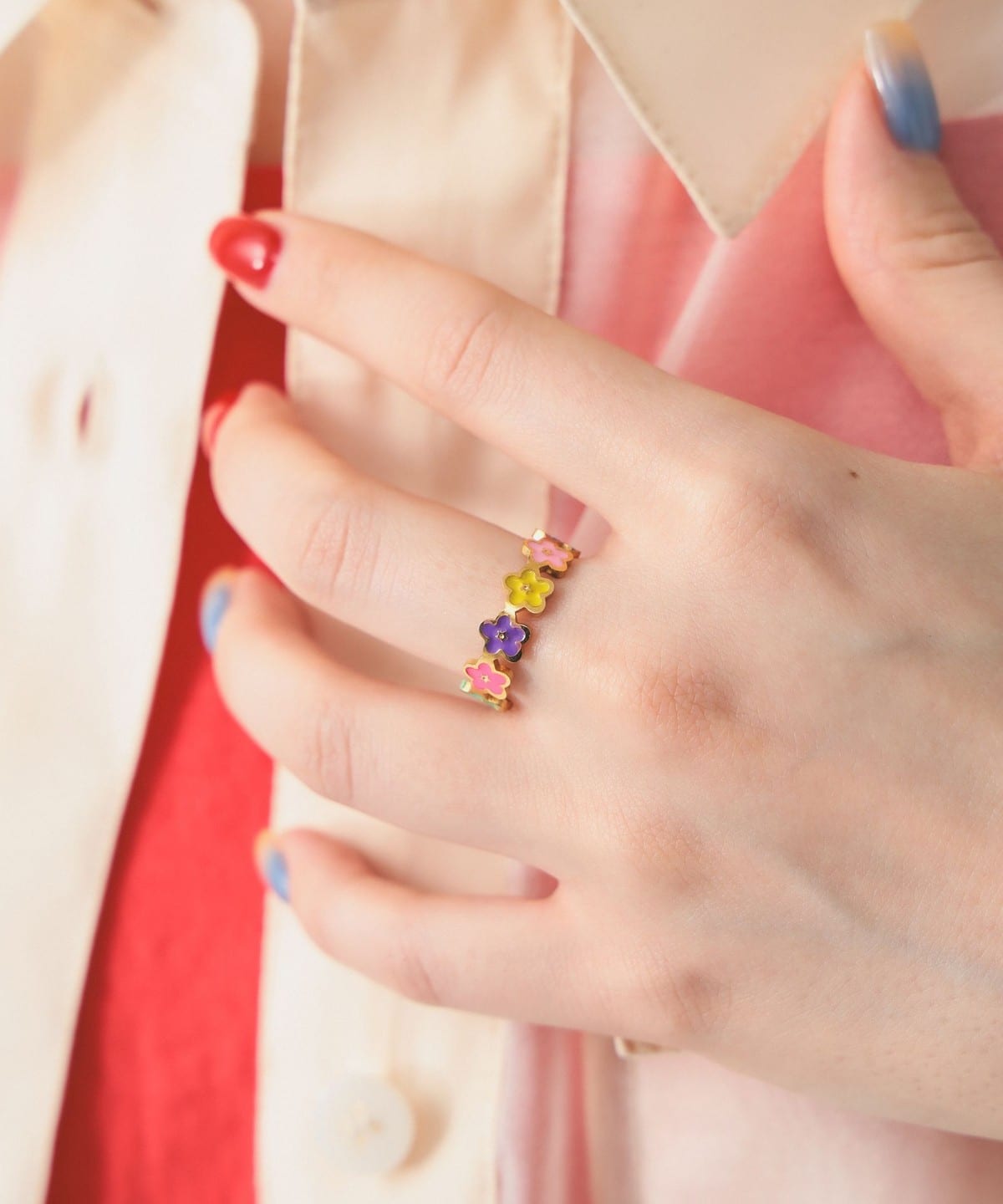blicenscell / カラフル リング アクセサリー WOMEN FLOWER ONE SIZE blicenscell / カラフル リング アクセサリー WOMEN FLOWER ONE SIZE