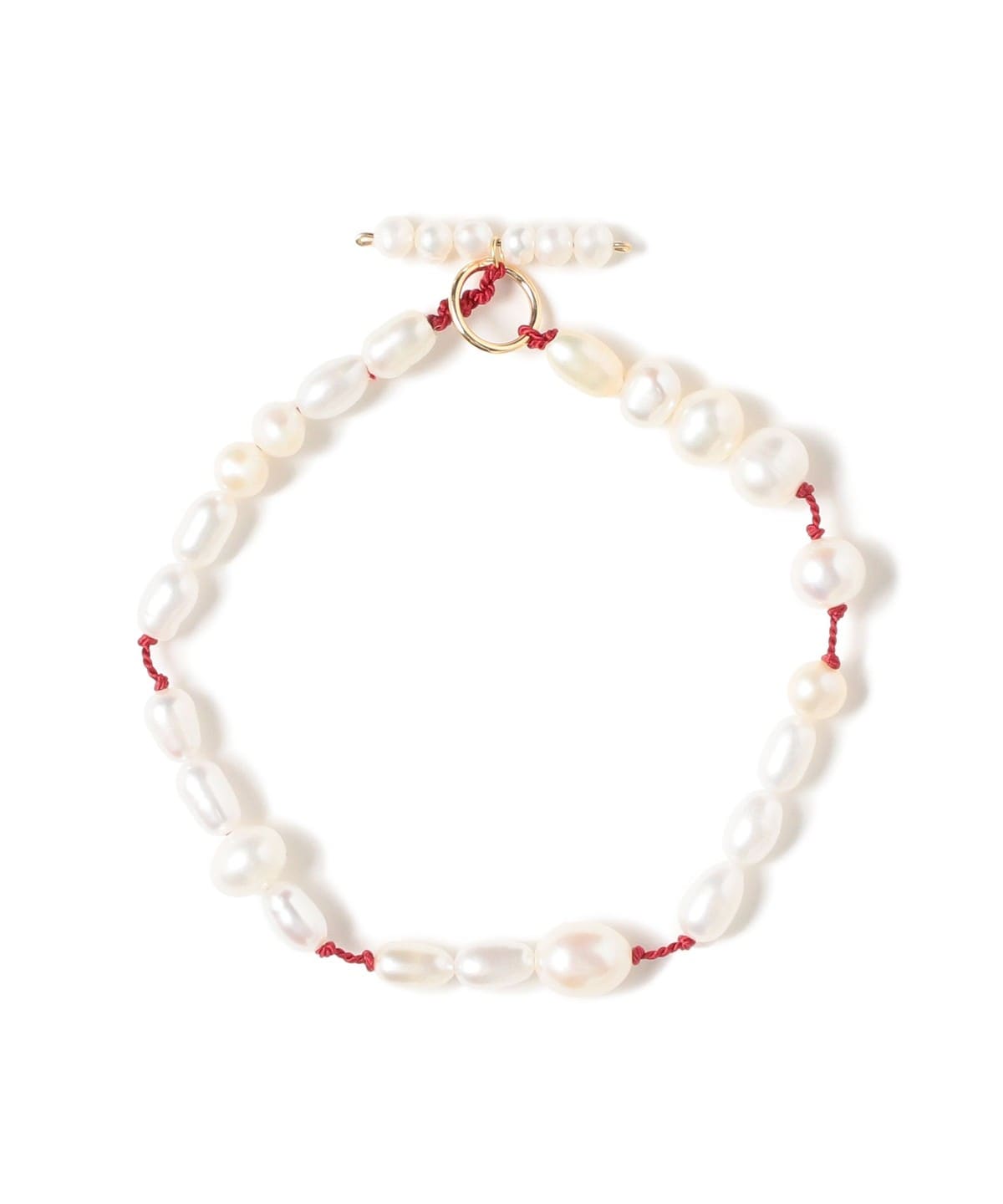 【別注】RACKETS ラケッツ / シルクコード パール ブレスレット アクセサリー WOMEN WHITE ONE SIZE 【別注】RACKETS ラケッツ / シルクコード パール ブレスレット アクセサリー WOMEN WHITE ONE SIZE