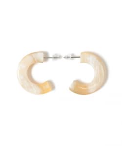 L’INDO CHINEUR / Thick hoop earrings in black horn